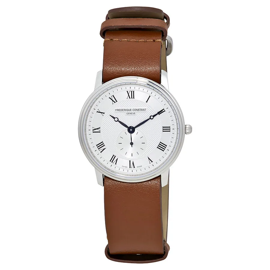 Frederique Constant Slimline Brown Leather Unisex Watch FC-235M4S6-BROWN