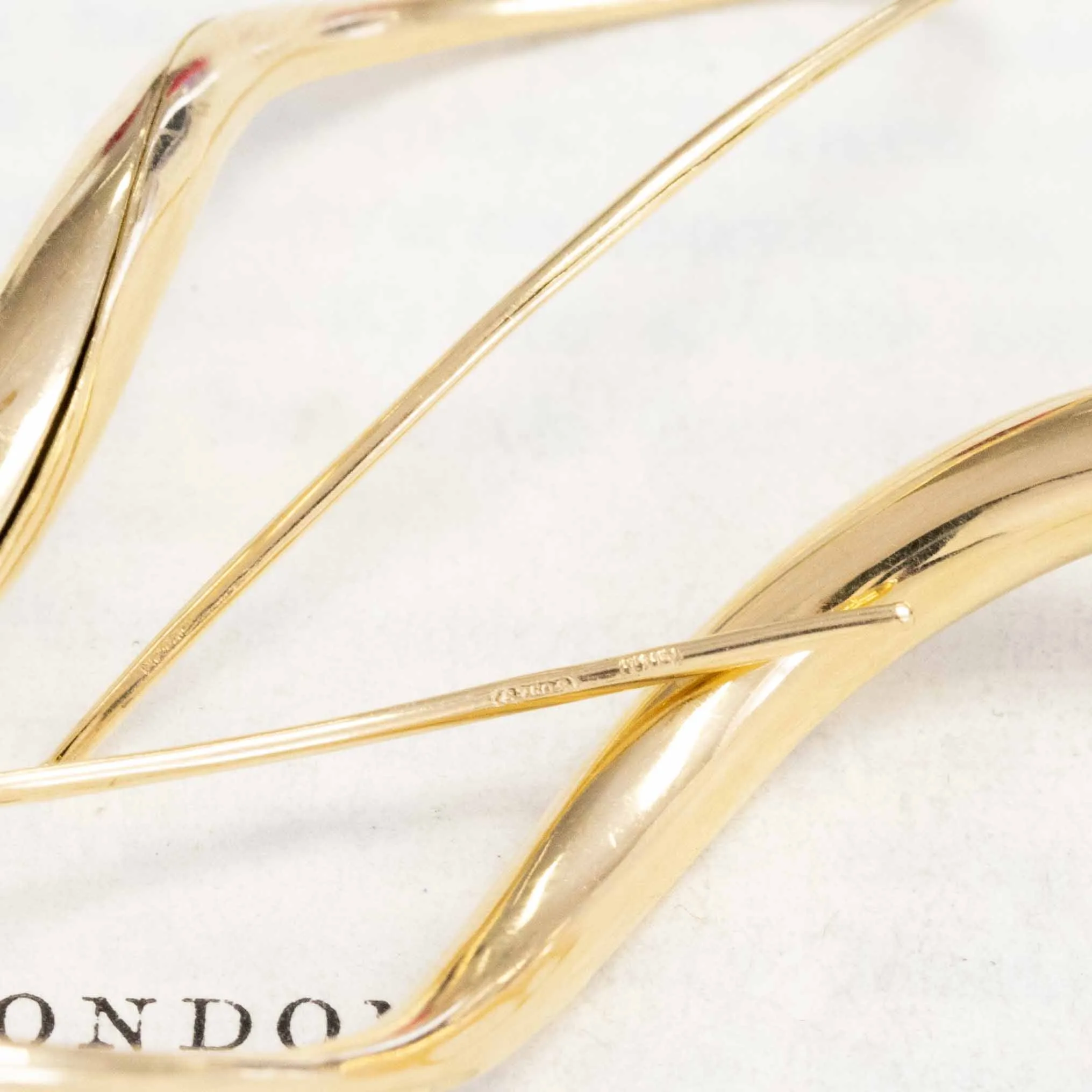 Freeform Long Drop Earrings by Michael Good