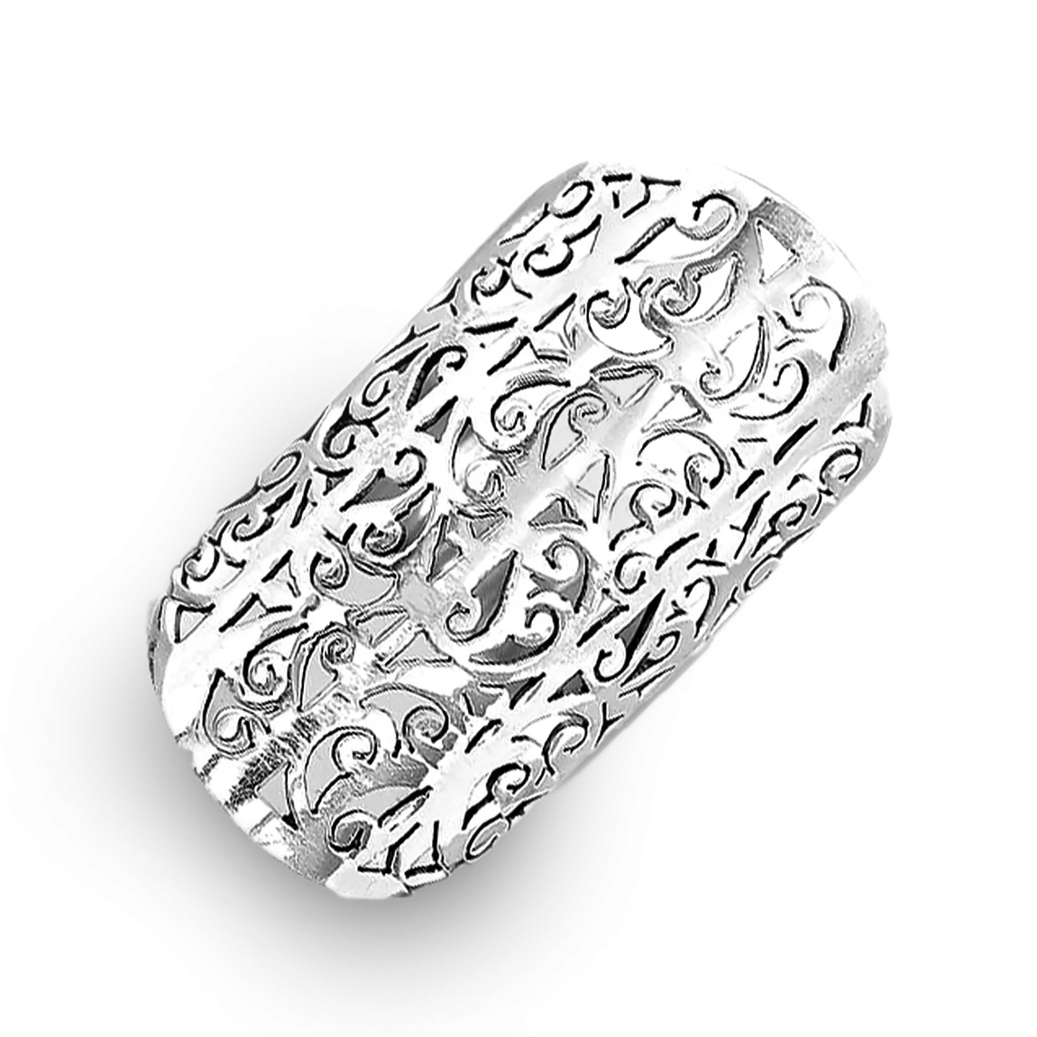 Full Finger Statement Sterling Silver Ring