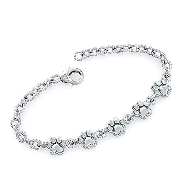 Furry Friend Paw Print Bracelet