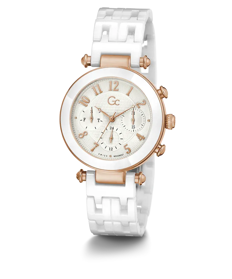 Gc Prime Chic Ladies Large Size Ceramic Watch