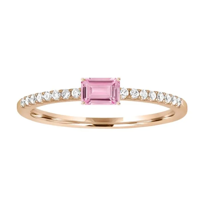 Gemstone Gum Drop Diamond Band