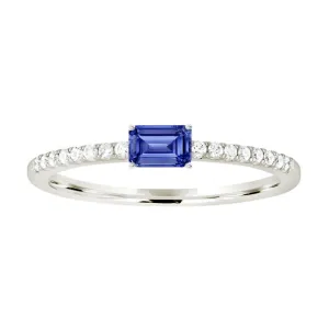 Gemstone Gum Drop Diamond Band