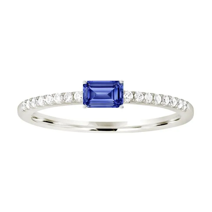 Gemstone Gum Drop Diamond Band