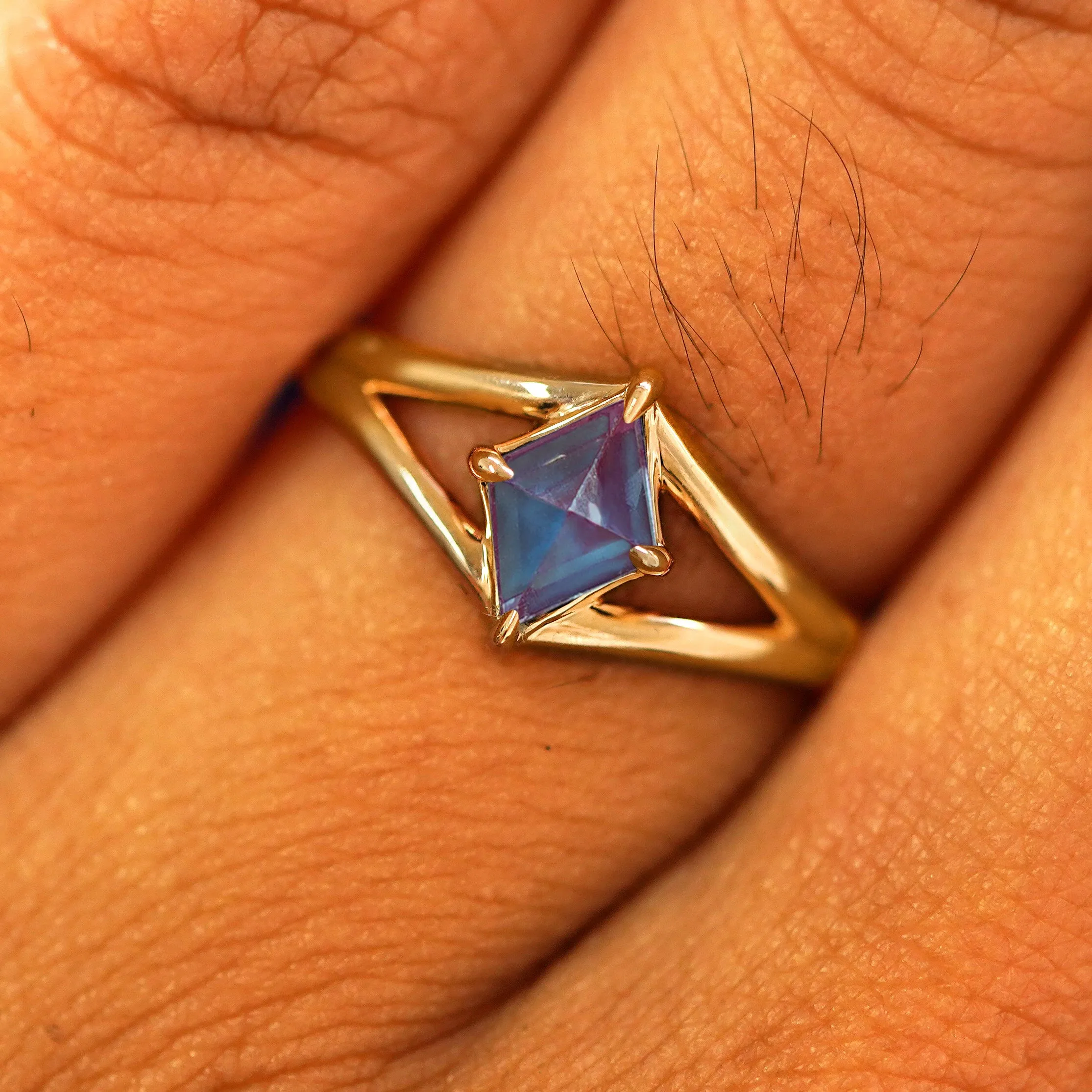 Gemstone Kite Ring
