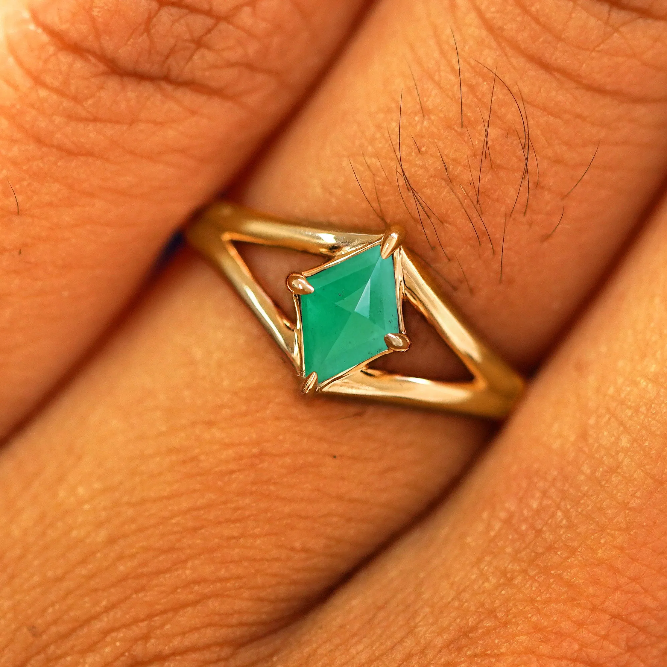 Gemstone Kite Ring