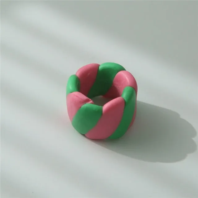 Geometric Wide Rings For Women