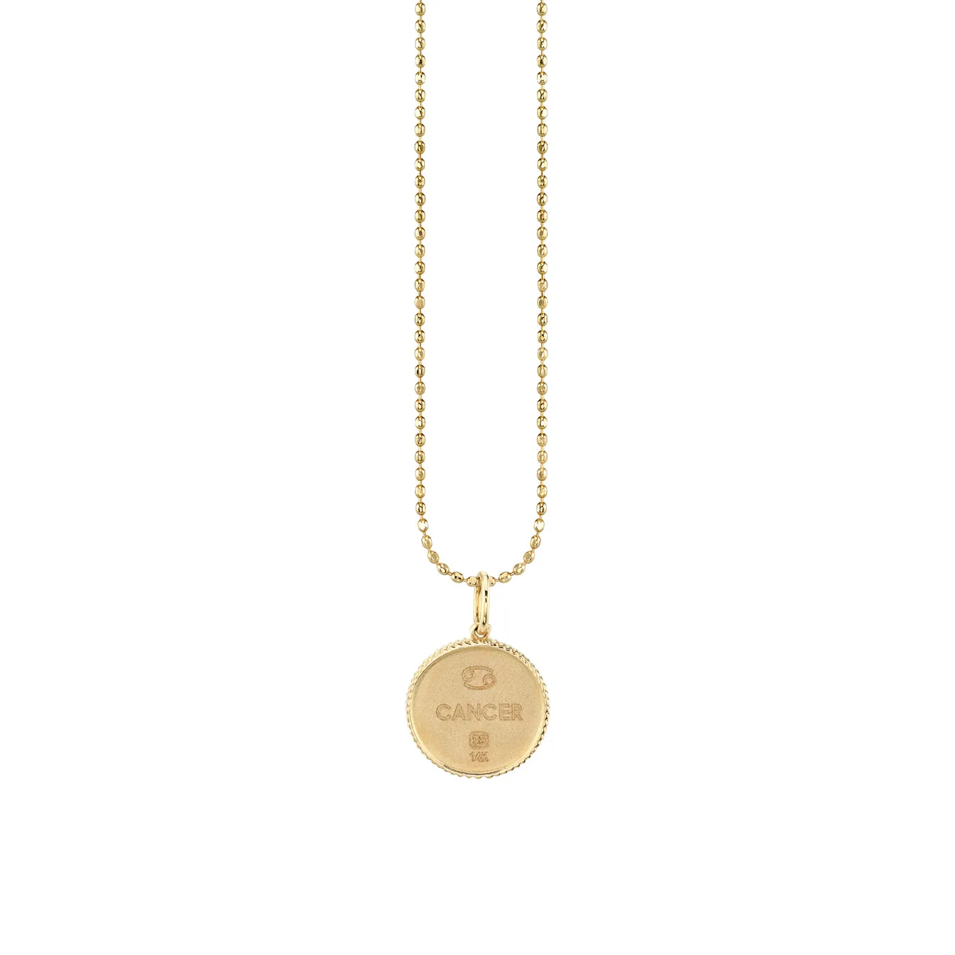Gold & Diamond Taurus Zodiac Medallion