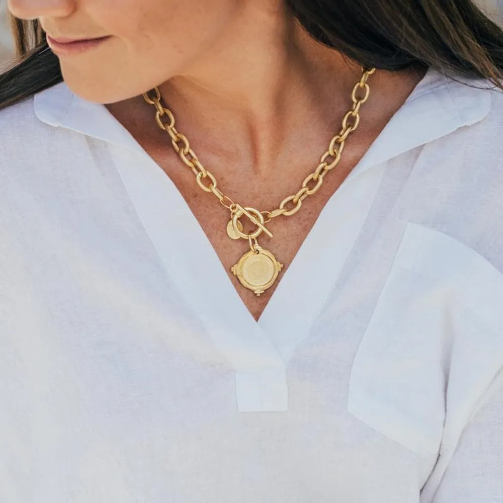 Gold Intaglio Necklace