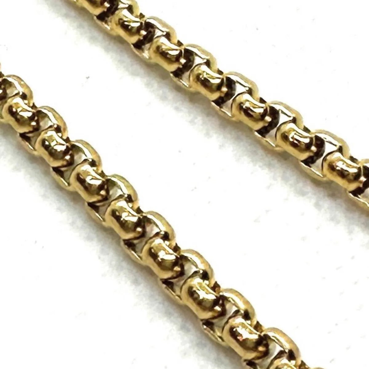 Gold-tone "Living on a Thin Line" Stainless Chain Necklaces (different lengths)
