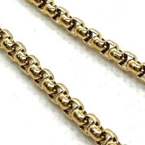 Gold-tone "Living on a Thin Line" Stainless Chain Necklaces (different lengths)
