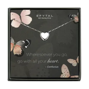 grace classic heart necklace • confucius