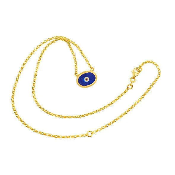 Green Protection Juju Evil Eye Choker in 18K Gold