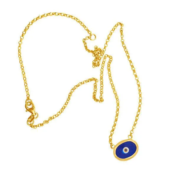 Green Protection Juju Evil Eye Choker in 18K Gold