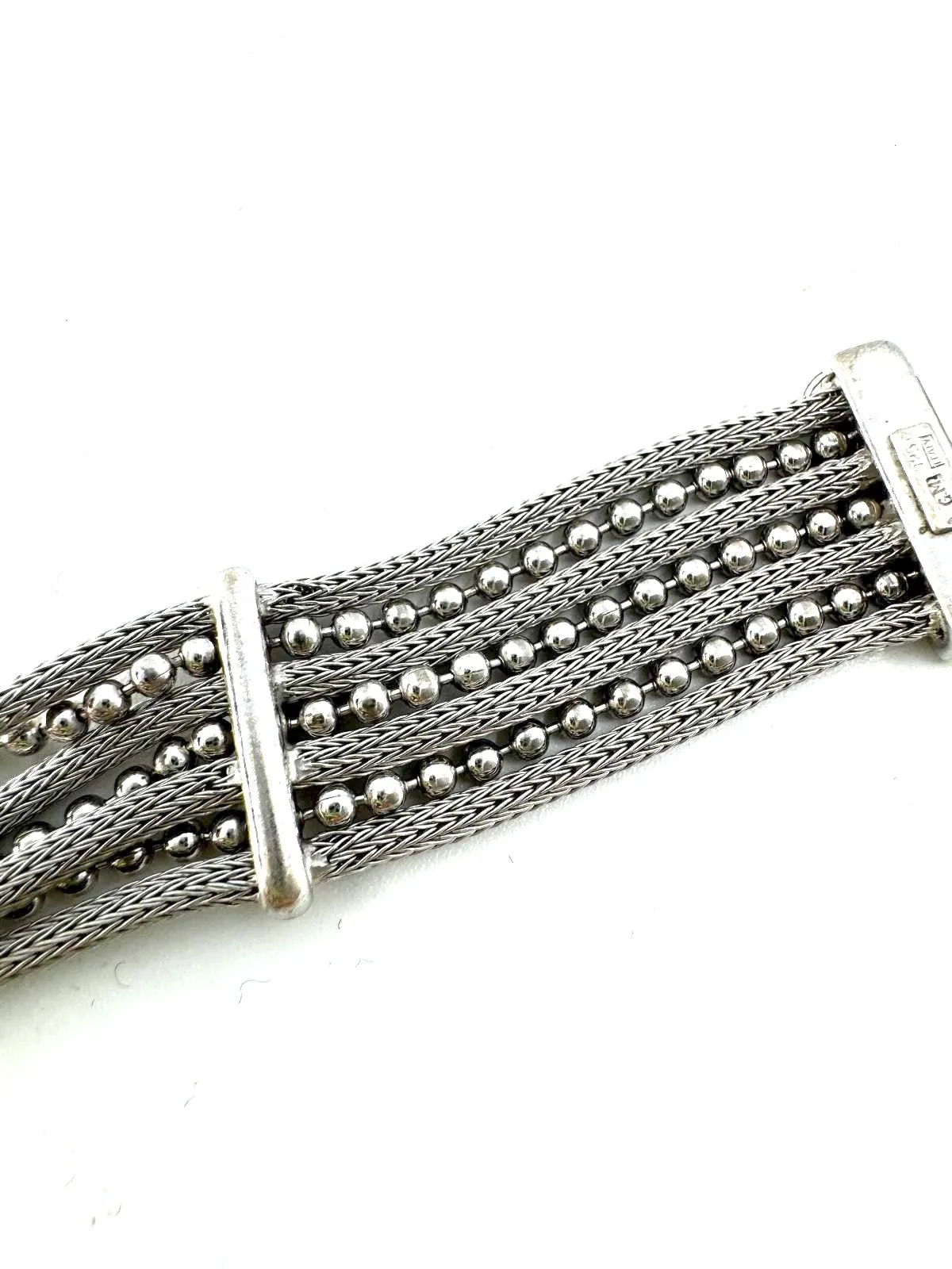 GUCCI DOUBLE G WEB CRYSTALS TENNIS BRACELET
