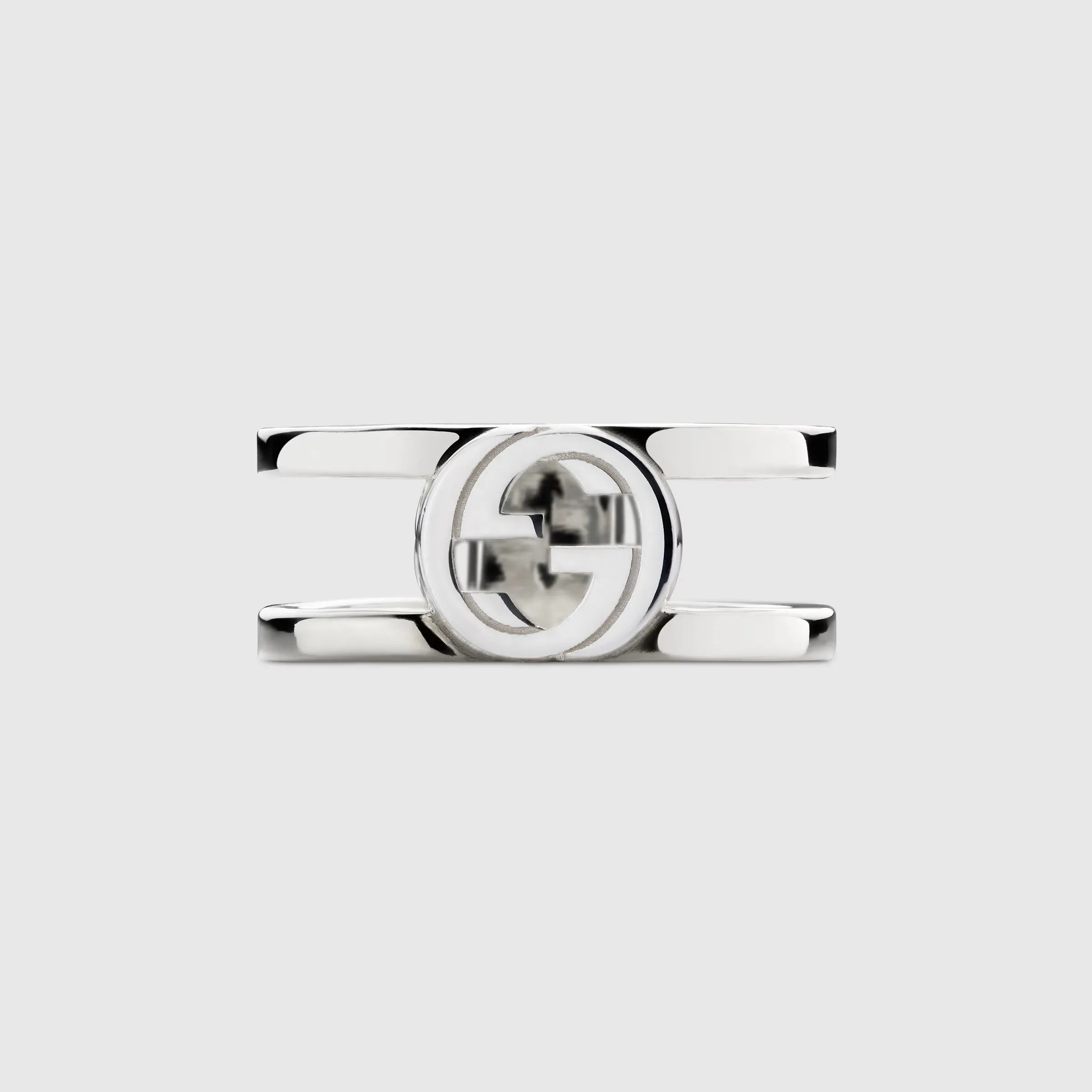 Gucci Interlocking Sterling Silver Ring