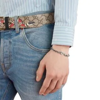 Gucci Sterling 3 Interlocking G Link Bracelet