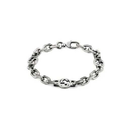 Gucci Sterling 3 Interlocking G Link Bracelet