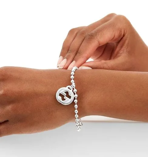 Gucci Sterling GG Ball Link Bracelet
