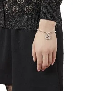 Gucci Sterling GG Ball Link Bracelet