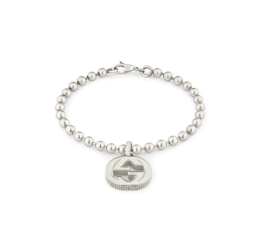 Gucci Sterling GG Ball Link Bracelet