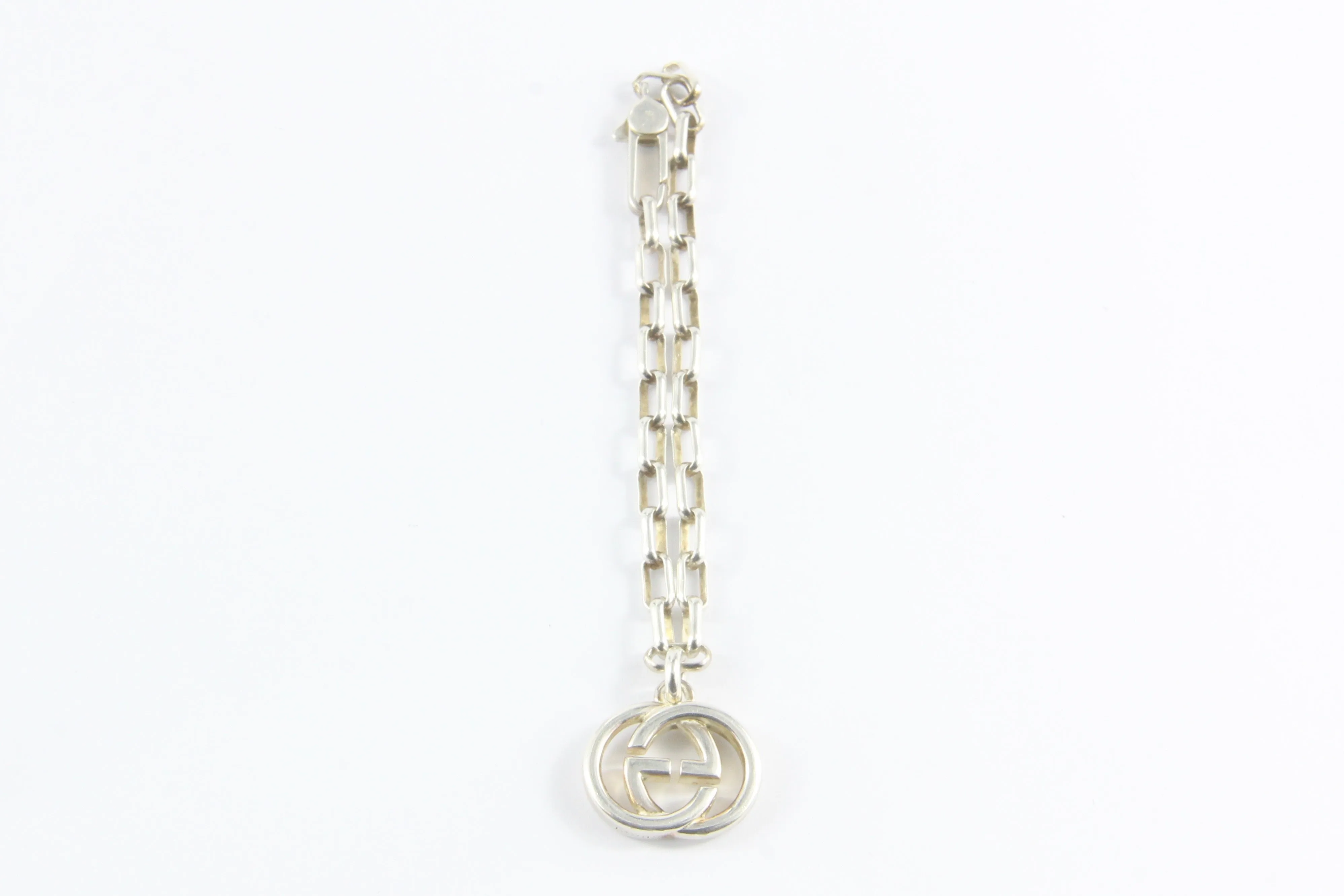 Gucci Sterling Silver Interlocking G Tag Bracelet