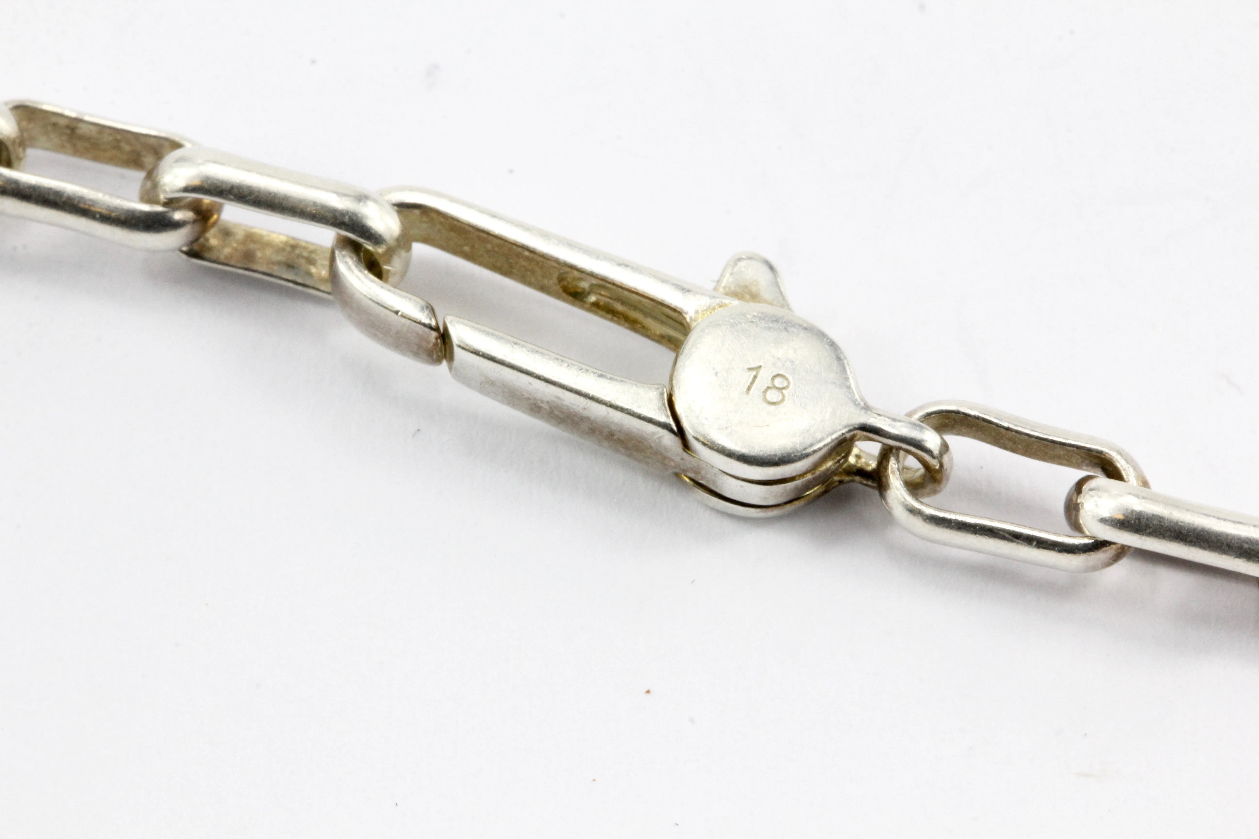 Gucci Sterling Silver Interlocking G Tag Bracelet
