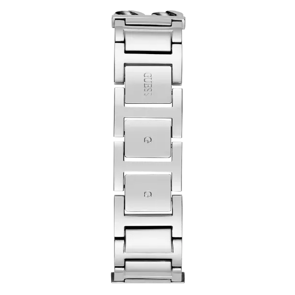 Guess MOD ID Silver Stainless Steel Blue Dial Quartz Watch for Ladies - GW0807L1