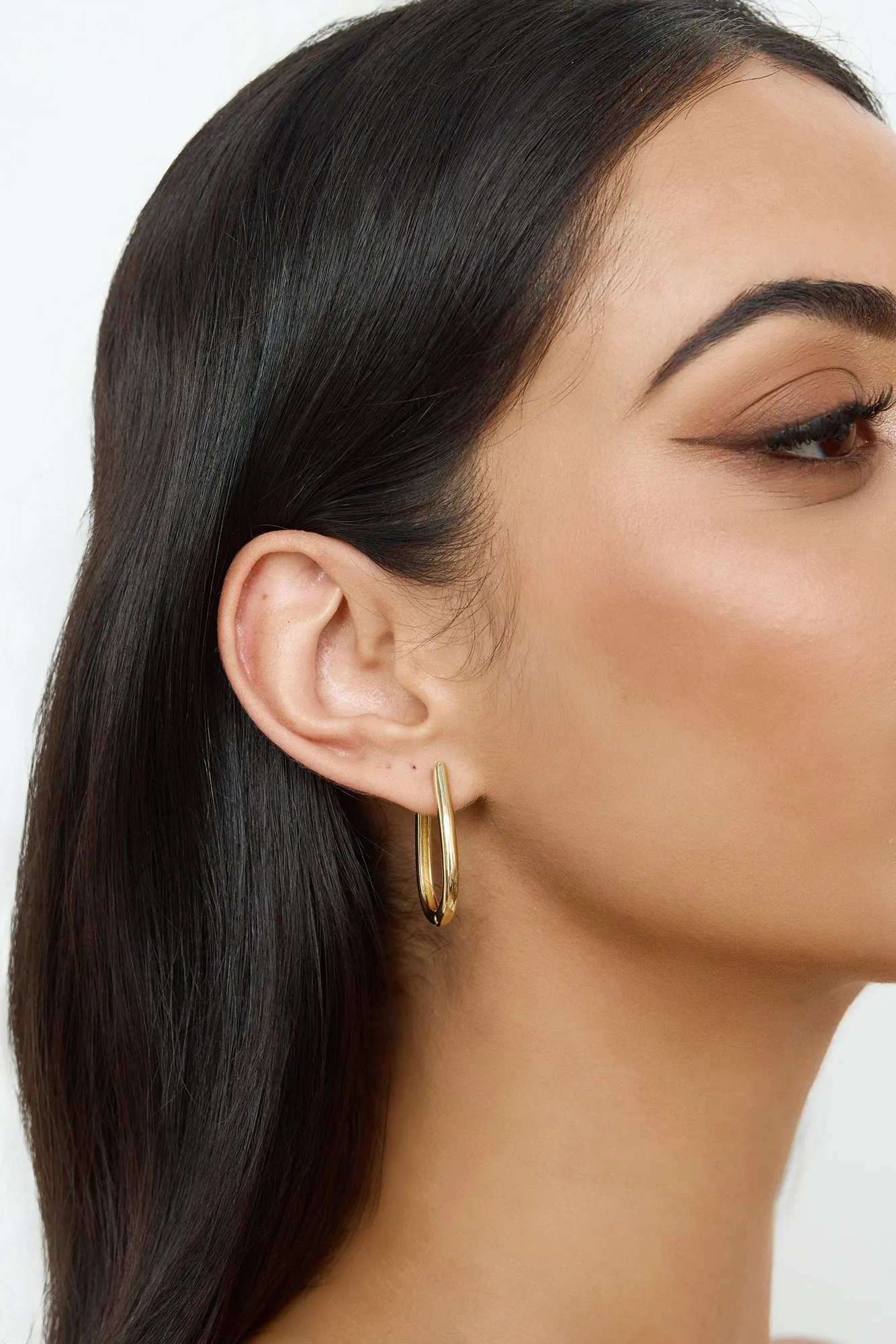Halo Hoops Earrings Gold