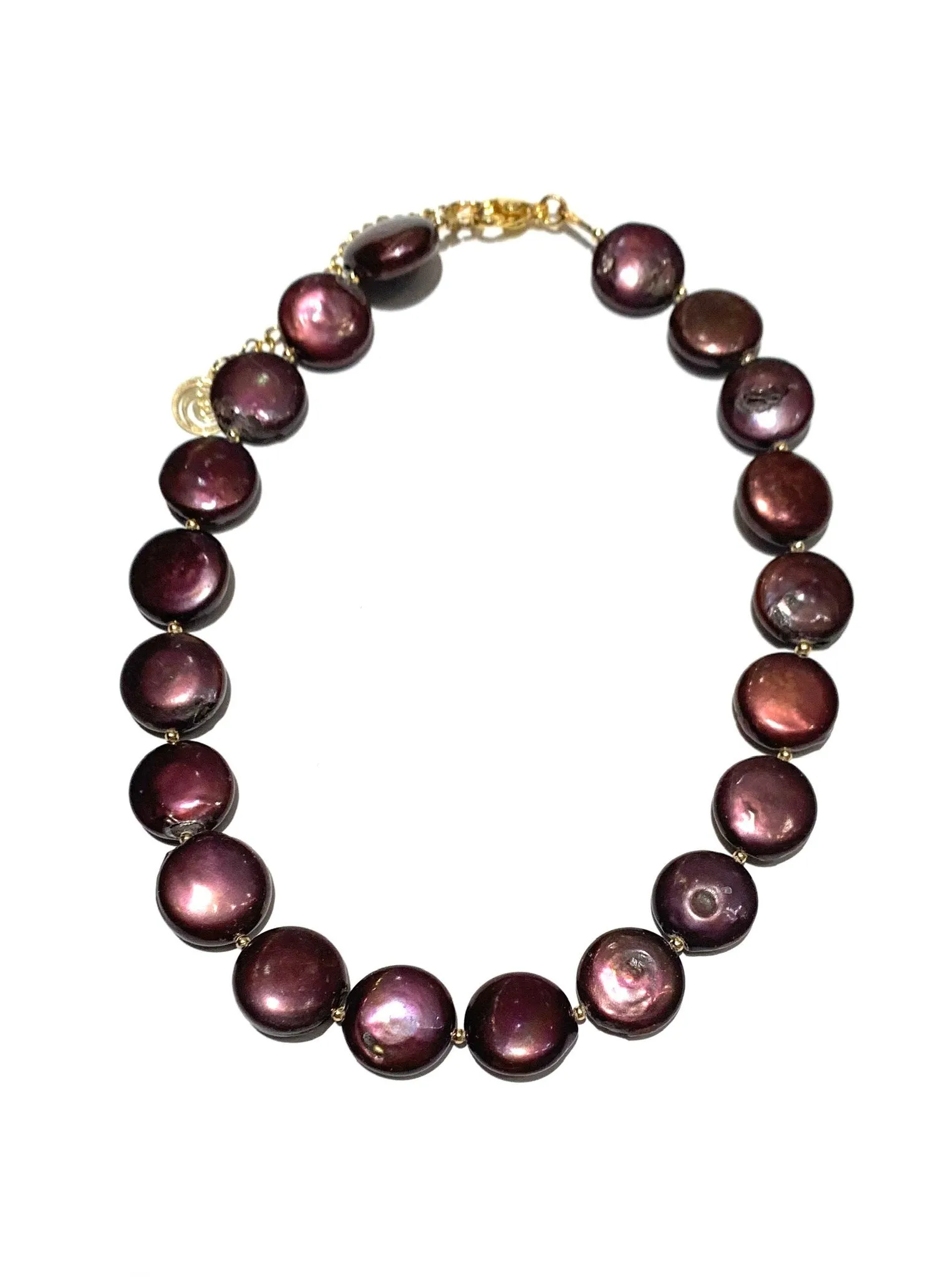 HC DESIGNS- Pearl Coin Short Necklaces (different styles available)