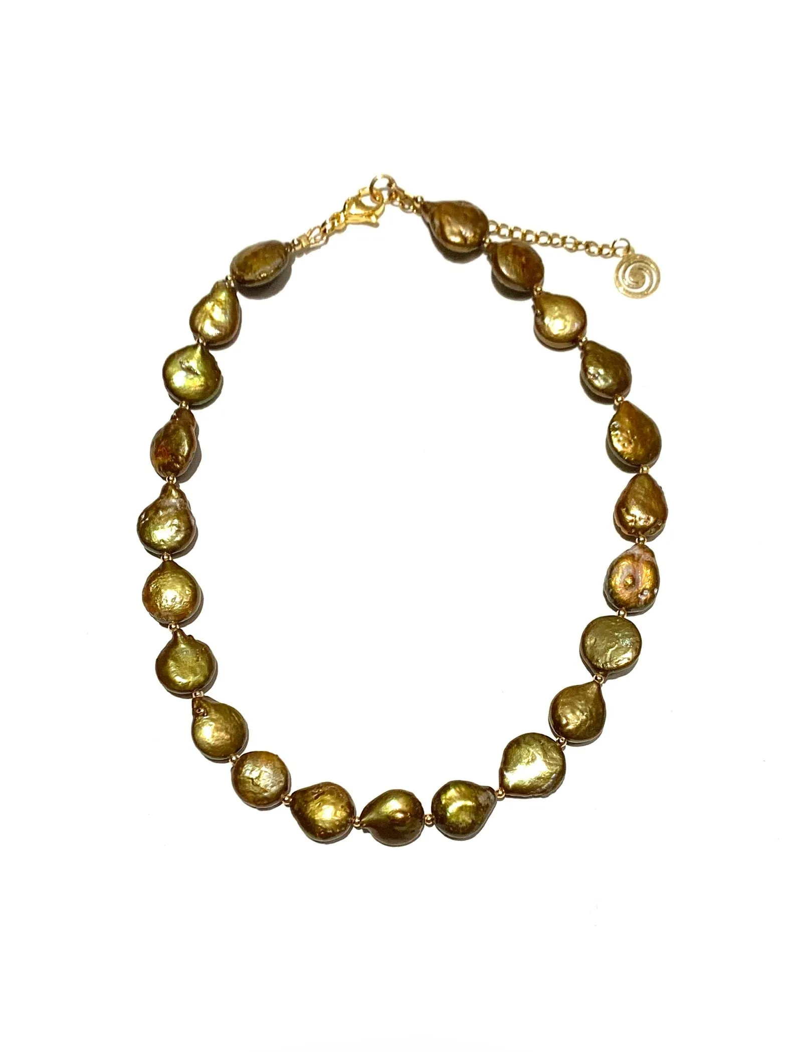 HC DESIGNS- Pearl Coin Short Necklaces (different styles available)