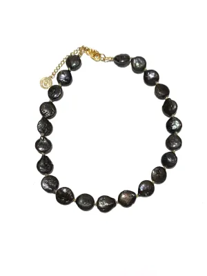 HC DESIGNS- Pearl Coin Short Necklaces (different styles available)