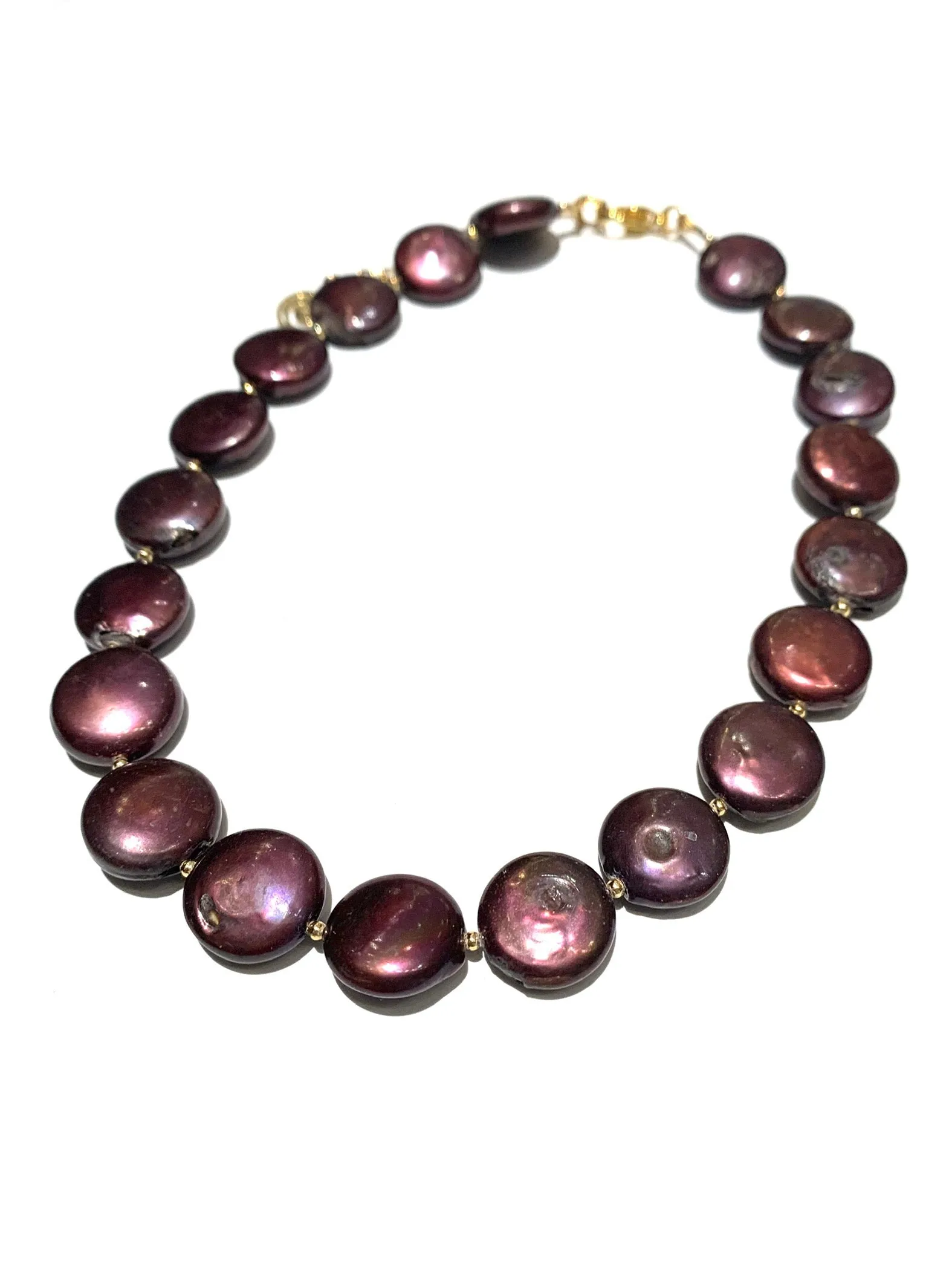 HC DESIGNS- Pearl Coin Short Necklaces (different styles available)