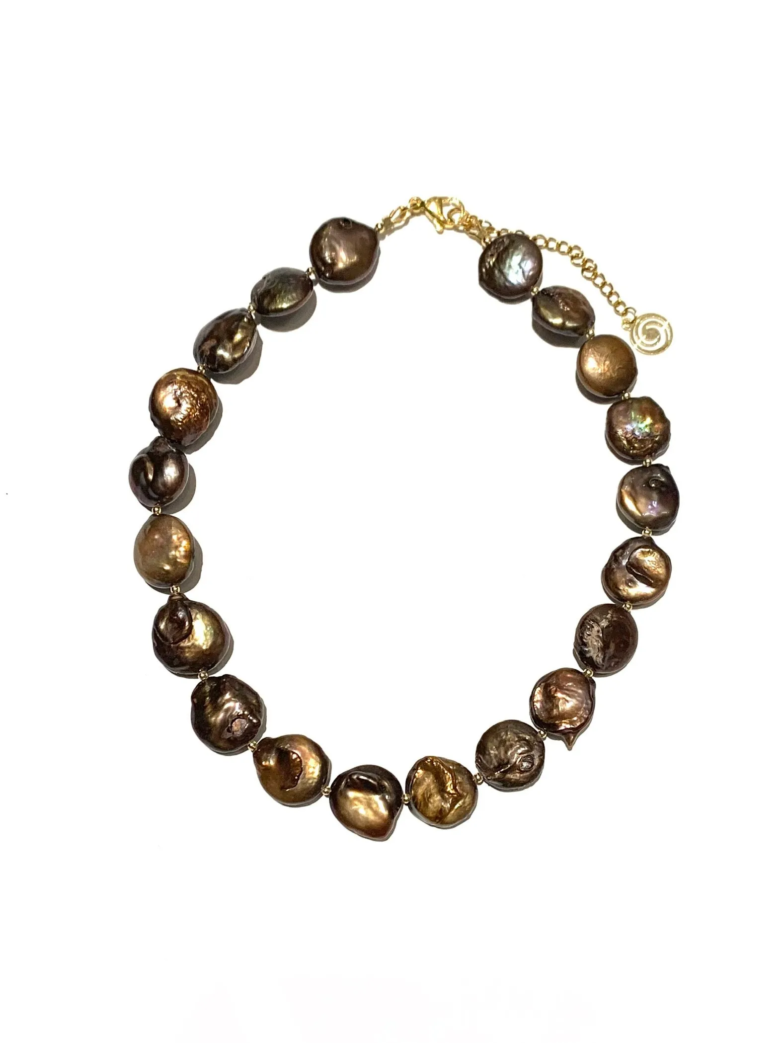 HC DESIGNS- Pearl Coin Short Necklaces (different styles available)