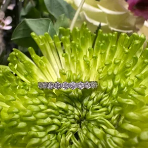 Hexagon Diamond 14K White Gold Band Ring KAS EN8149-BWG