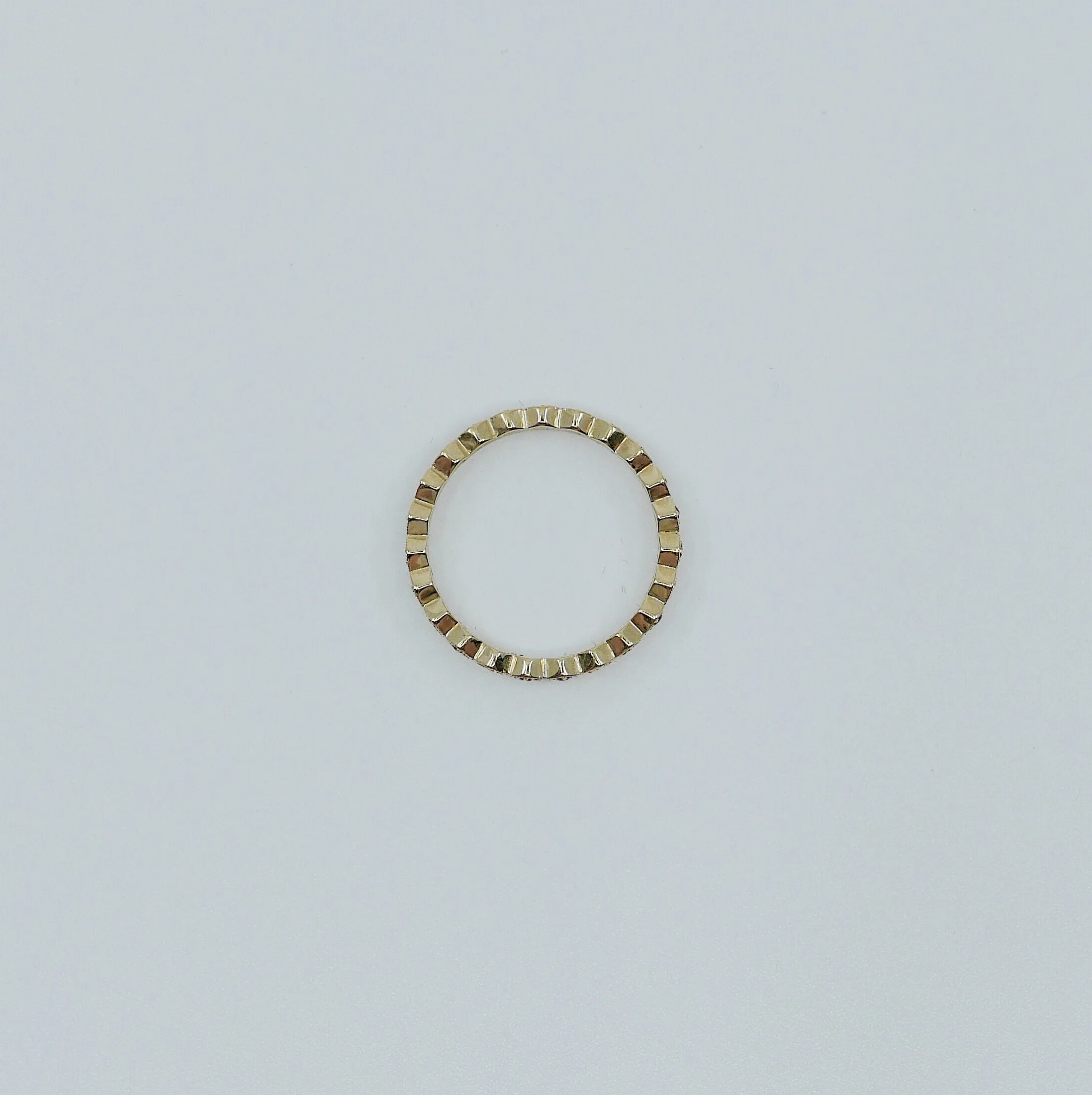 Hexagon Ruby Eternity Band