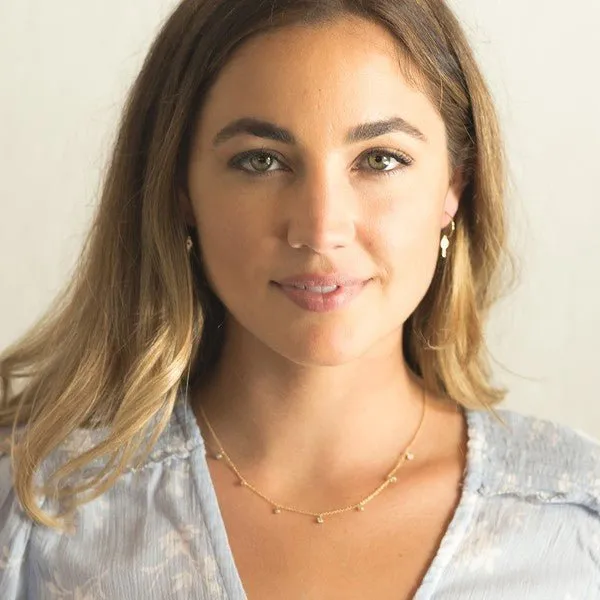 HONEYCAT - Crystal Bezel Stardust Necklace