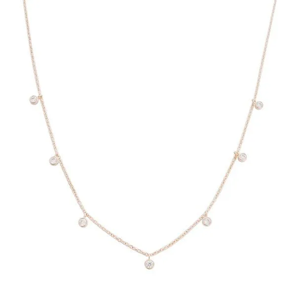 HONEYCAT - Crystal Bezel Stardust Necklace