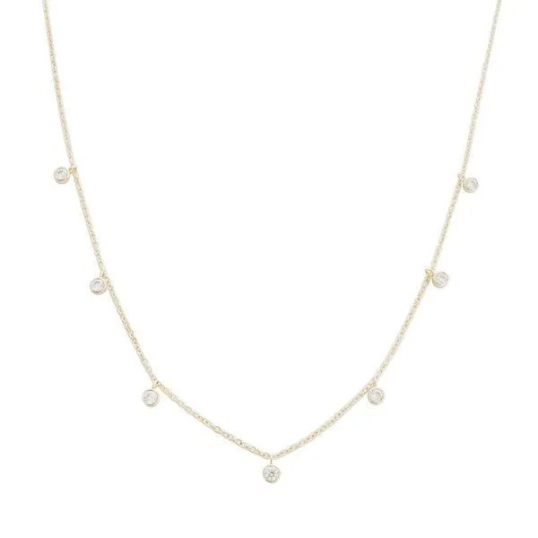 HONEYCAT - Crystal Bezel Stardust Necklace