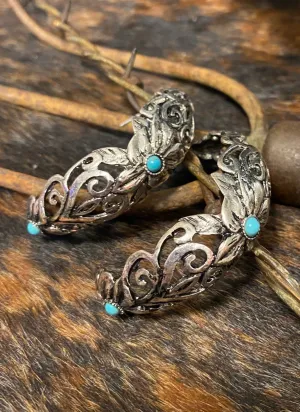 Hoop Floral Earrings