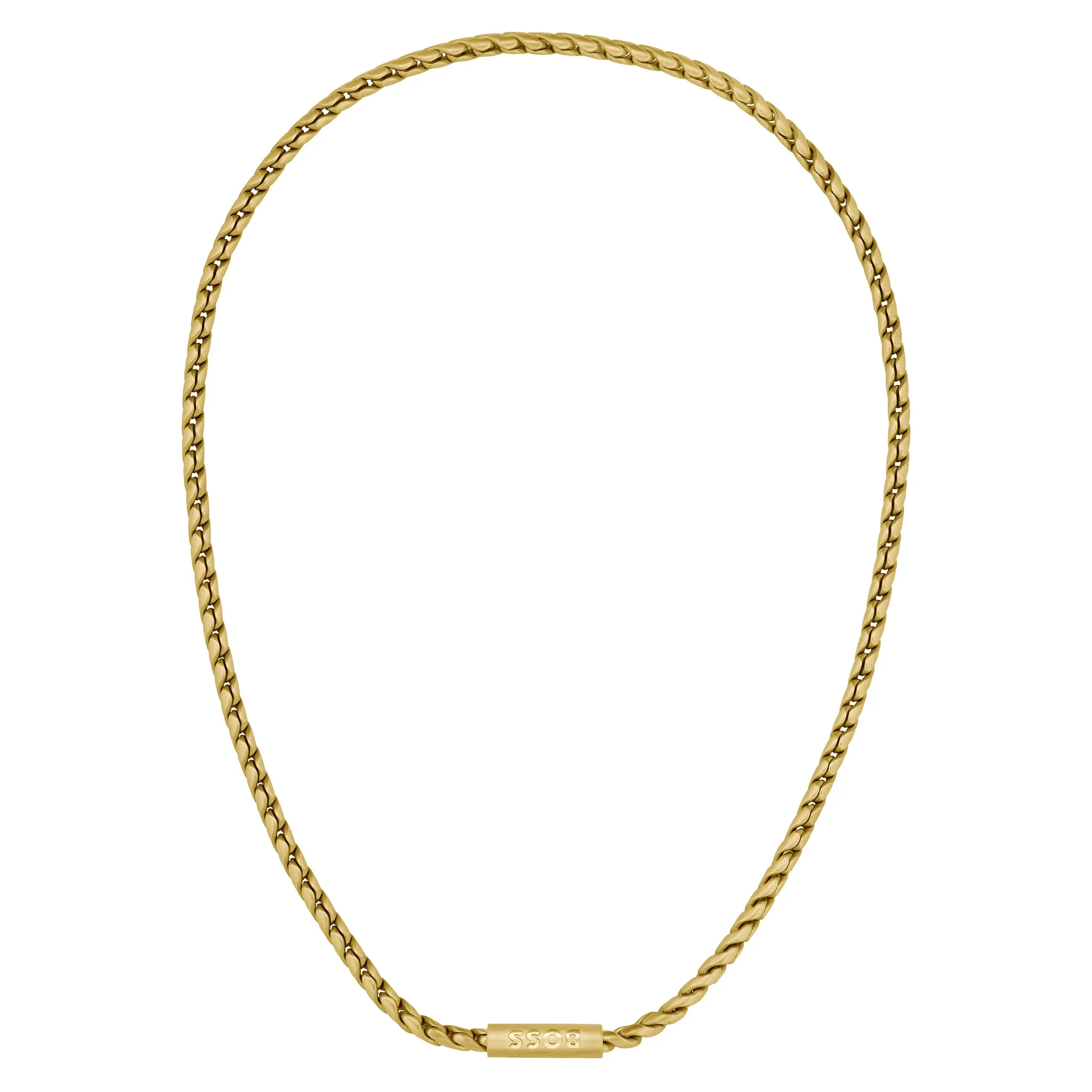 Hugo Boss Jewellery Gold Steel Men's Chain Necklace - 1580694
