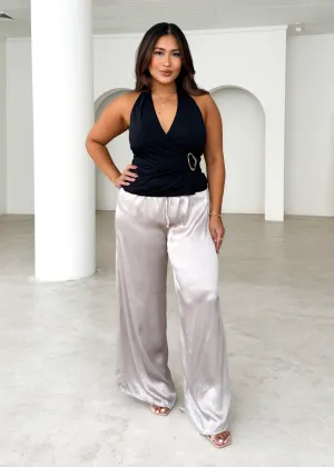 Husky Halter Top - Black