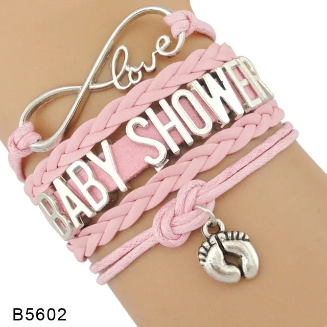 Infinity Love Family Mom Bracelets for Women Mother Baby Shower Mimi Children Bracelets for Father Papa Dad