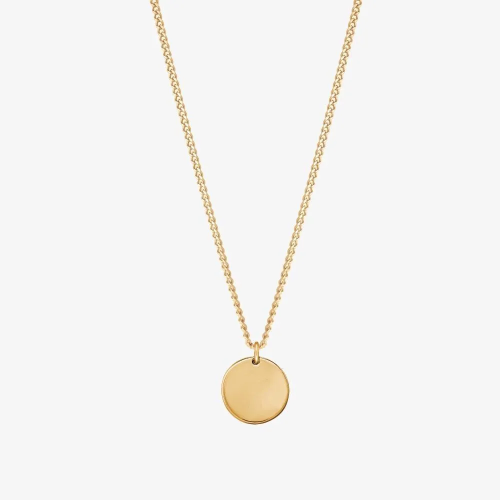 Initial Coin Necklace