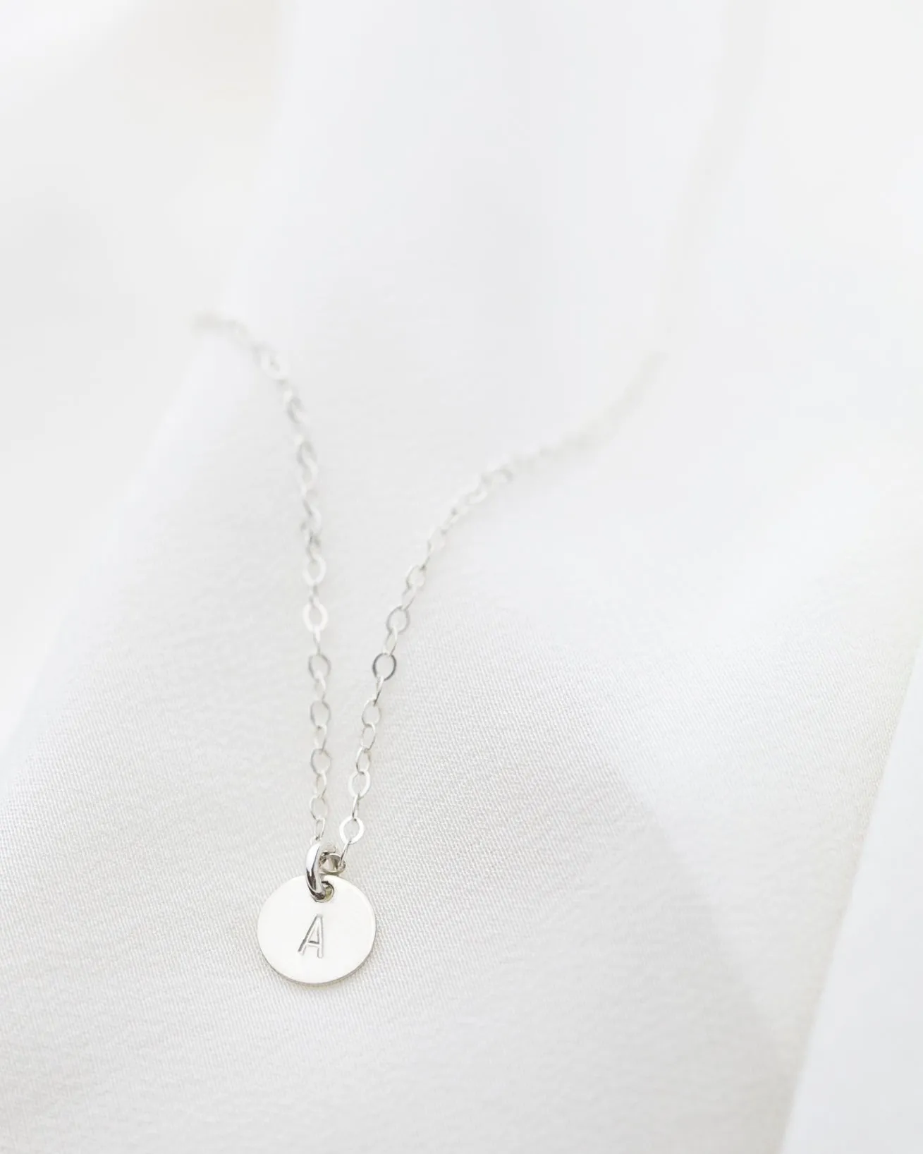 Initial Disc Necklace