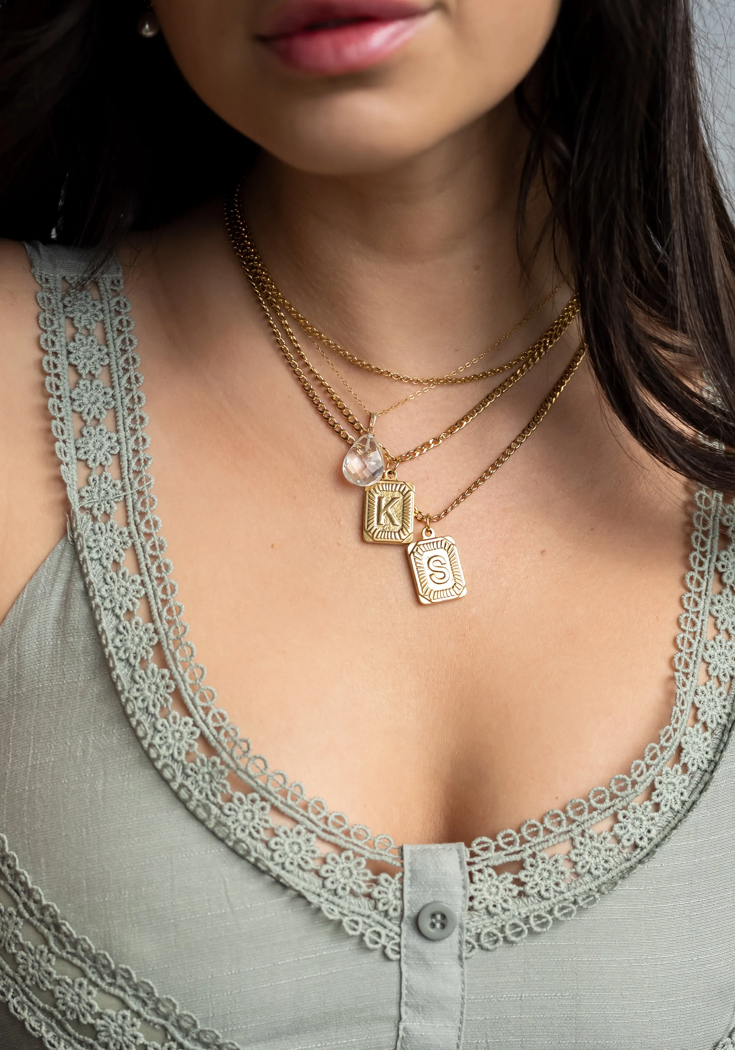Initial Pendant Necklace