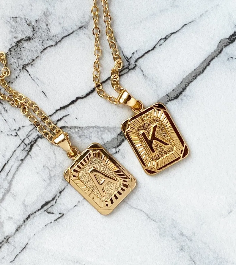 Initial Pendant Necklace