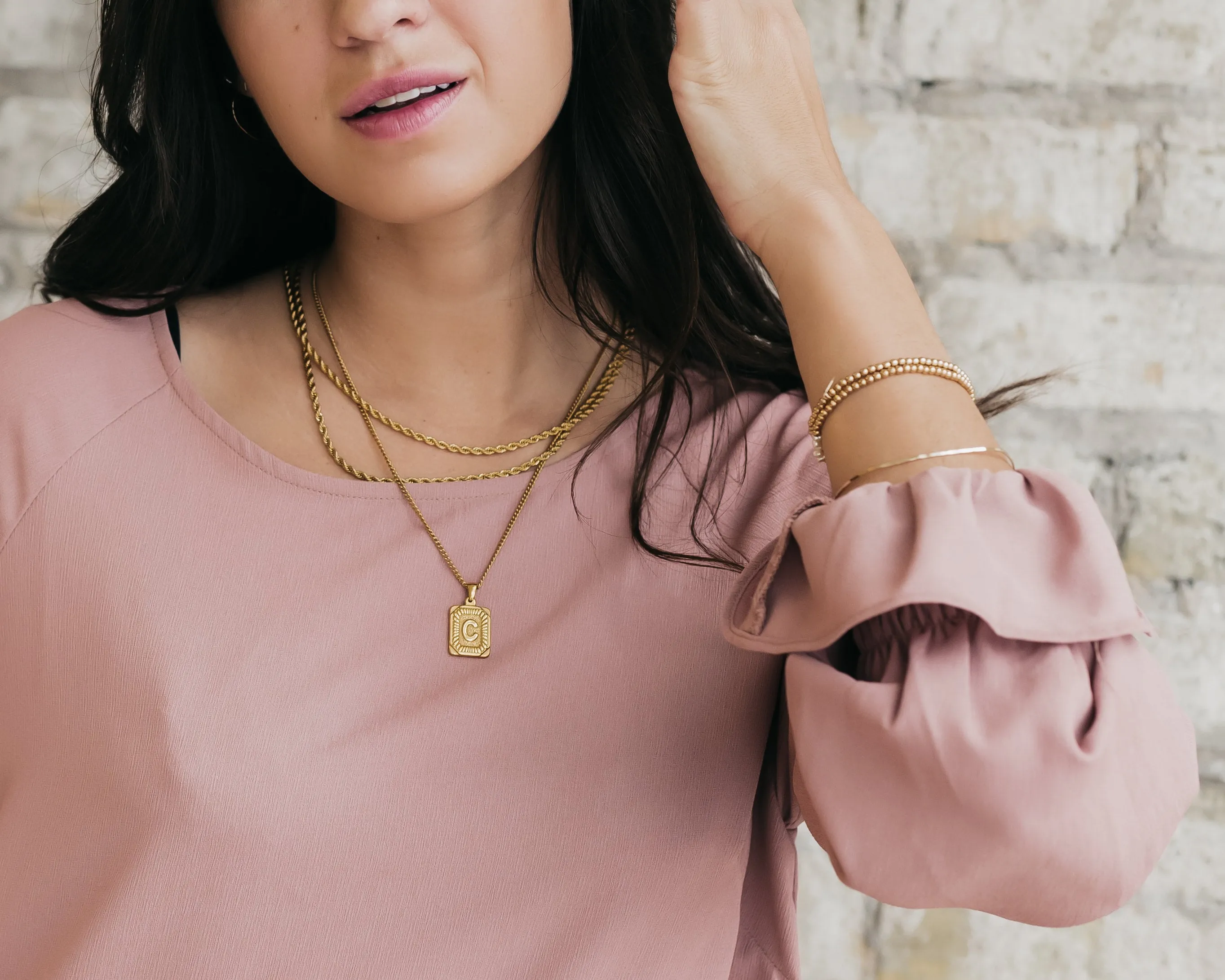 Initial Pendant Necklace