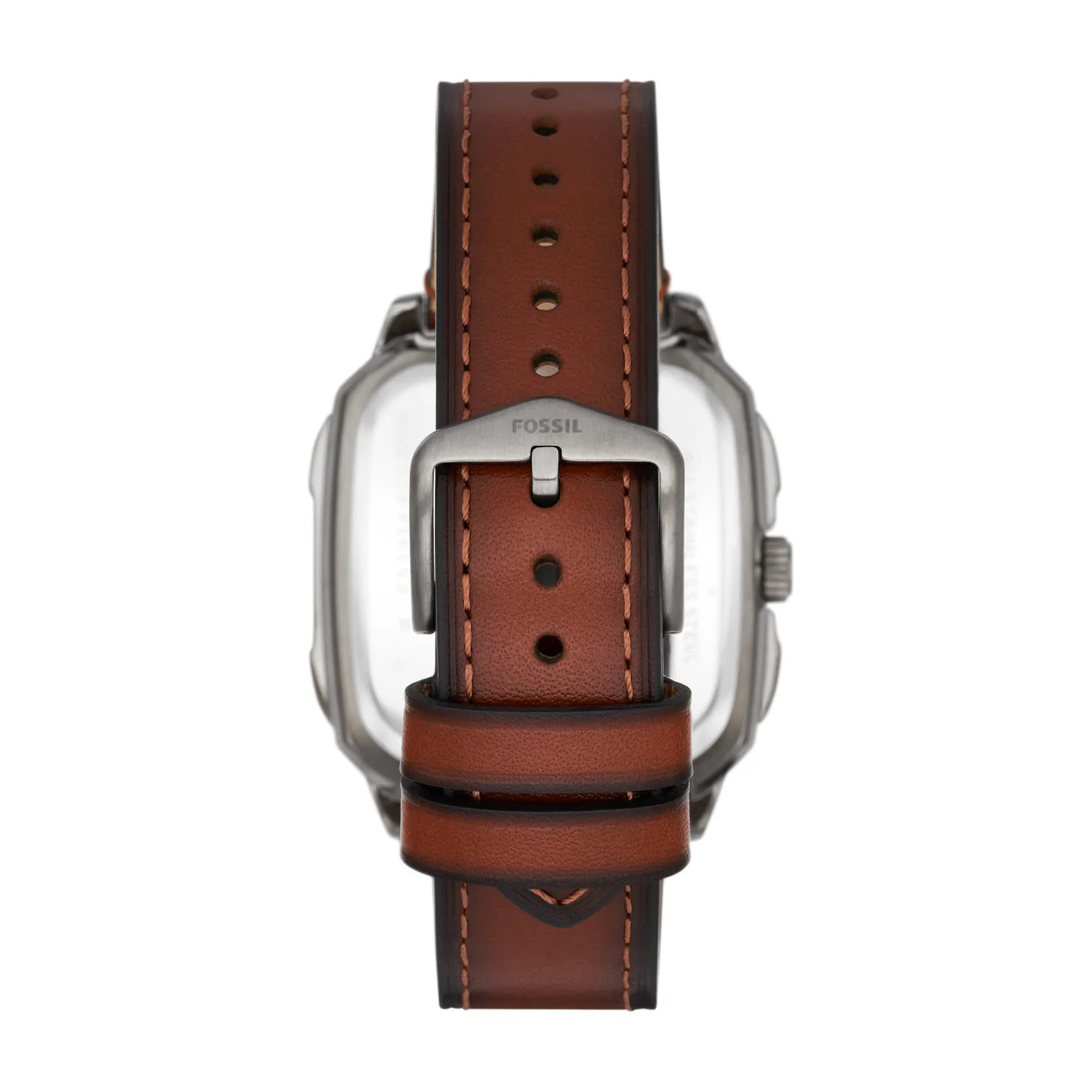 Inscription Three-Hand Date Amber Eco Leather Watch