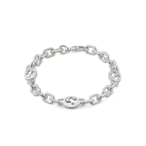 INTERLOCKING CHAIN BRACELET - STERLING SILVER
